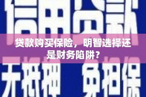 穆棱贷款购买保险，明智选择还是财务陷阱？