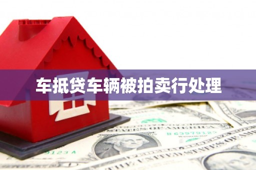 茂南车抵贷车辆被拍卖行处理