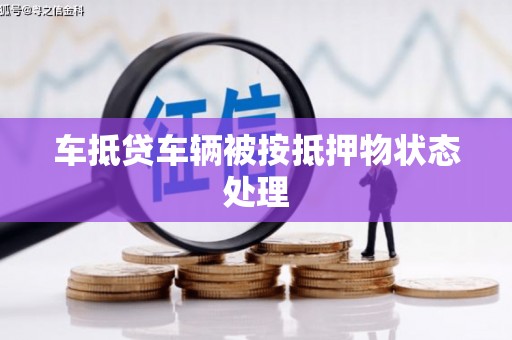 鹿野车抵贷车辆被按抵押物状态处理