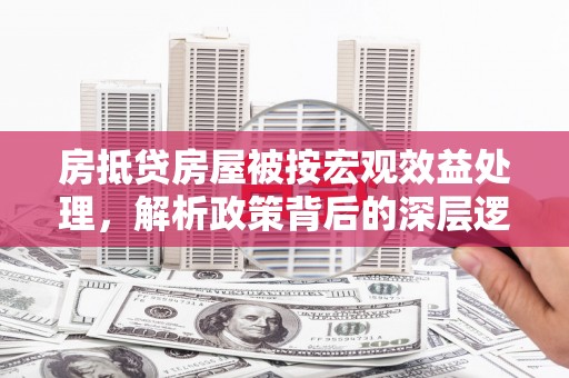 望牛墩房抵贷房屋被按宏观效益处理，解析政策背后的深层逻辑与影响