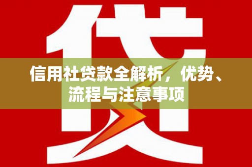 五原信用社贷款全解析，优势、流程与注意事项