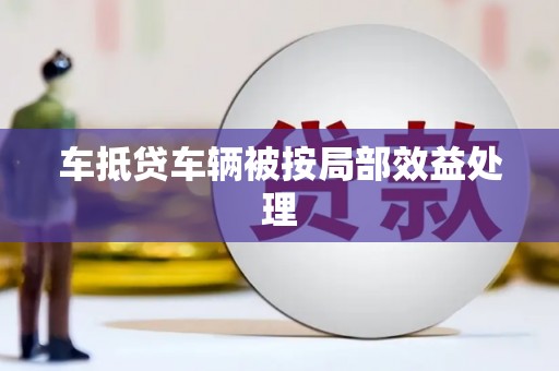 湛河车抵贷车辆被按局部效益处理