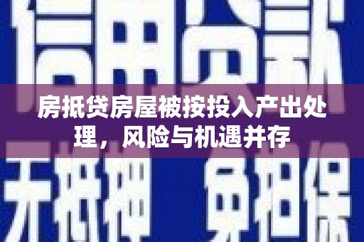邹平房抵贷房屋被按投入产出处理，风险与机遇并存