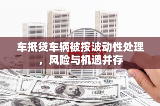 任城车抵贷车辆被按波动性处理，风险与机遇并存