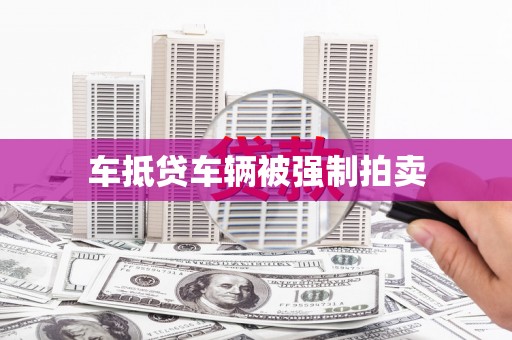 临猗车抵贷车辆被强制拍卖