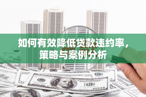 子洲如何有效降低贷款违约率，策略与案例分析