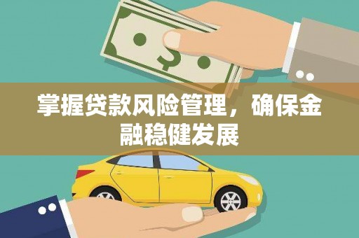 子洲掌握贷款风险管理，确保金融稳健发展