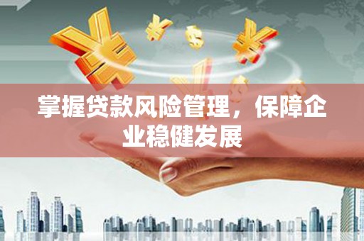 沭阳掌握贷款风险管理，保障企业稳健发展