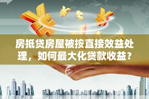 普定房抵贷房屋被按直接效益处理，如何最大化贷款收益？