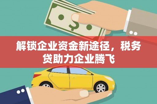 芒市解锁企业资金新途径，税务贷助力企业腾飞