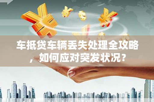 普定车抵贷车辆丢失处理全攻略，如何应对突发状况？