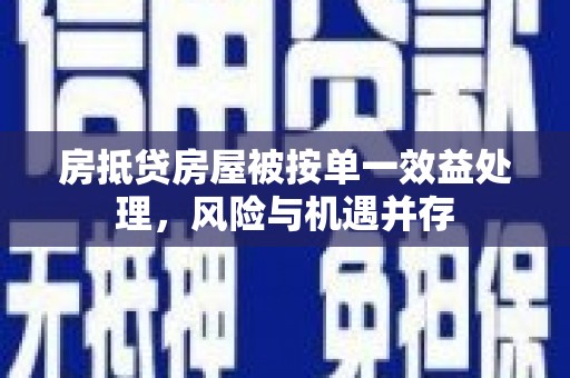桓仁房抵贷房屋被按单一效益处理，风险与机遇并存
