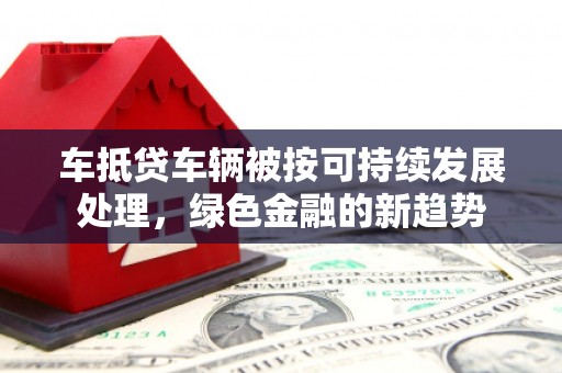 永州车抵贷车辆被按可持续发展处理，绿色金融的新趋势