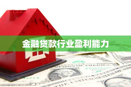 井研金融贷款行业盈利能力