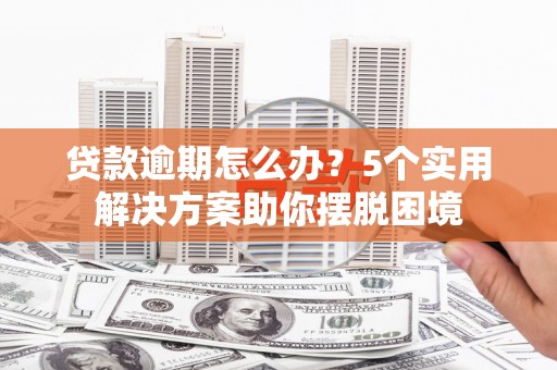 绿园贷款逾期怎么办？5个实用解决方案助你摆脱困境