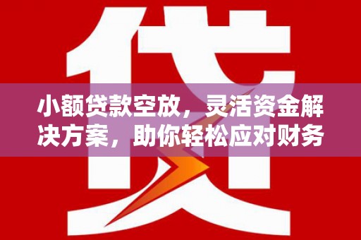 滨州小额贷款空放，灵活资金解决方案，助你轻松应对财务挑战