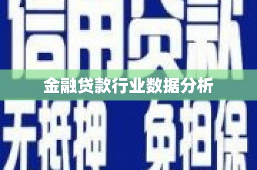 梁子湖金融贷款行业数据分析