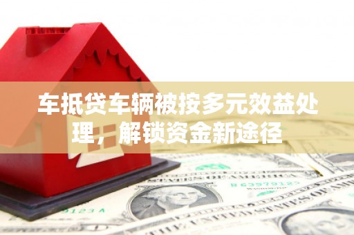韶关车抵贷车辆被按多元效益处理，解锁资金新途径