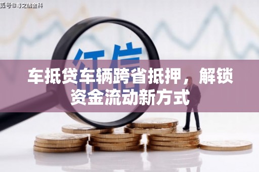 大湖车抵贷车辆跨省抵押，解锁资金流动新方式