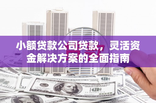 石狮小额贷款公司贷款，灵活资金解决方案的全面指南