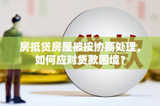 兴仁房抵贷房屋被按协商处理，如何应对贷款困境？
