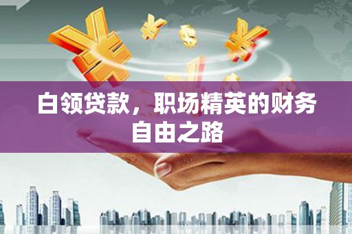 靖远白领贷款，职场精英的财务自由之路