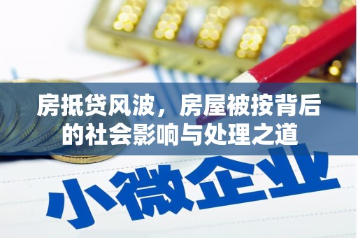 博尔塔拉房抵贷风波，房屋被按背后的社会影响与处理之道