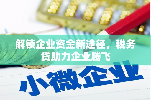 戚墅堰解锁企业资金新途径，税务贷助力企业腾飞