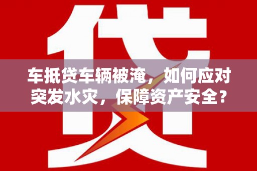 虎林车抵贷车辆被淹，如何应对突发水灾，保障资产安全？