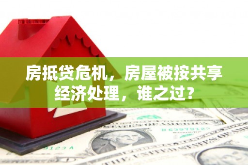 衡南房抵贷危机，房屋被按共享经济处理，谁之过？
