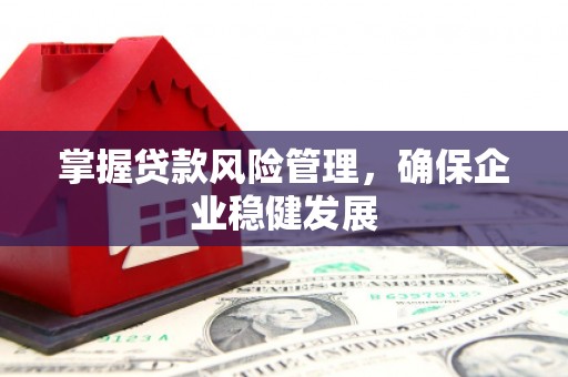 宜君掌握贷款风险管理，确保企业稳健发展