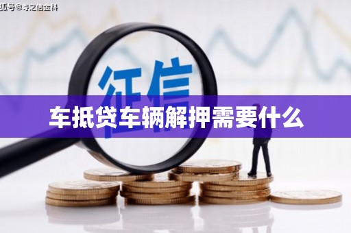 衡南车抵贷车辆解押需要什么