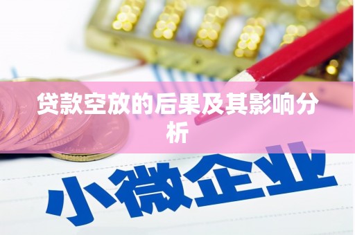 桥西贷款空放的后果及其影响分析
