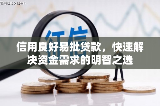 安县信用良好易批贷款，快速解决资金需求的明智之选