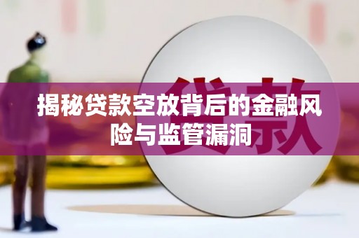 金州揭秘贷款空放背后的金融风险与监管漏洞