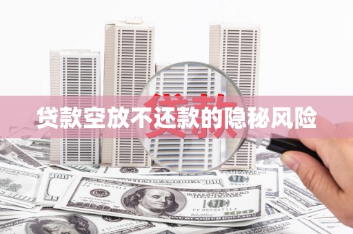 金州贷款空放不还款的隐秘风险