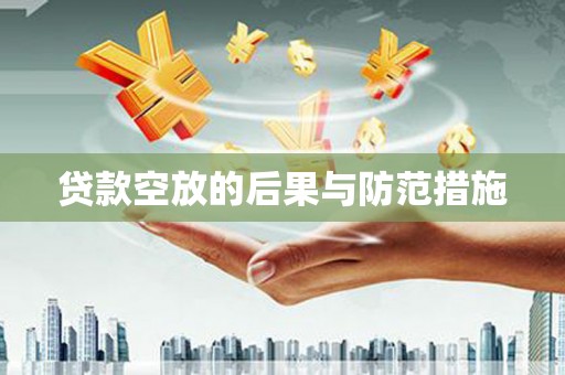 江东贷款空放的后果与防范措施