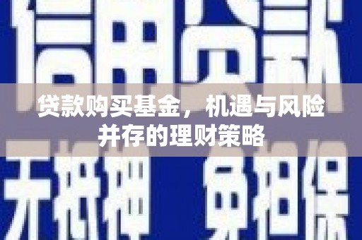 滁州贷款购买基金，机遇与风险并存的理财策略